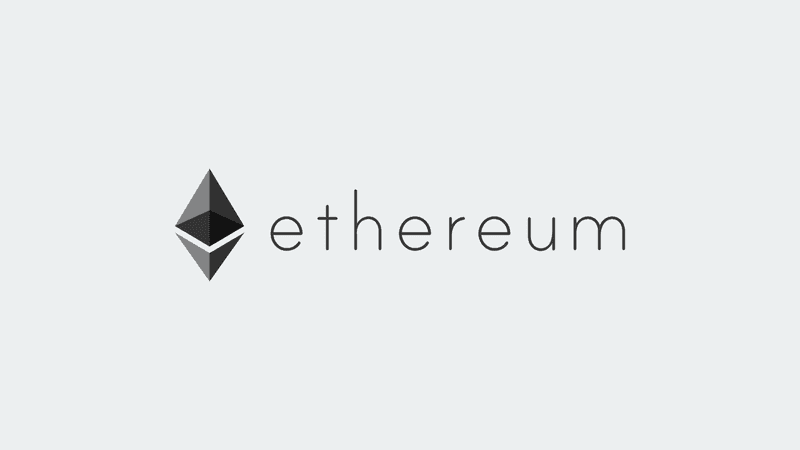 Пейзаж с логотипом ETH (серый)